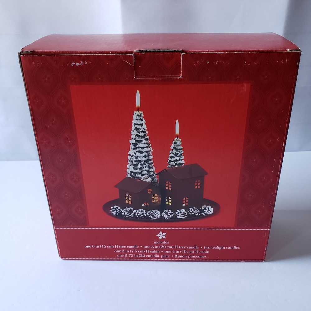 Candle gift set rustic cabin luminaries